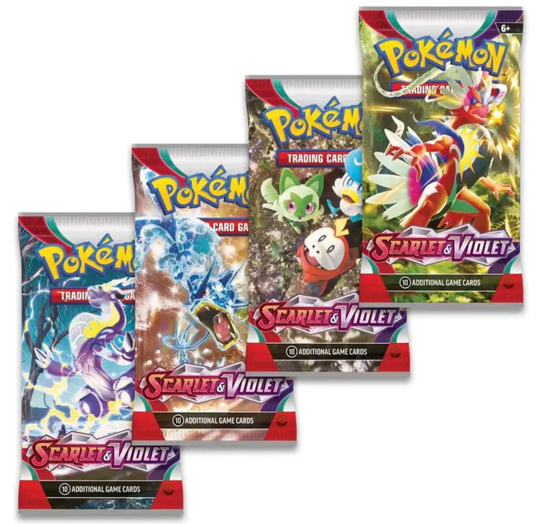 5 Scarlet and Violet Booster Packs (Assorted)