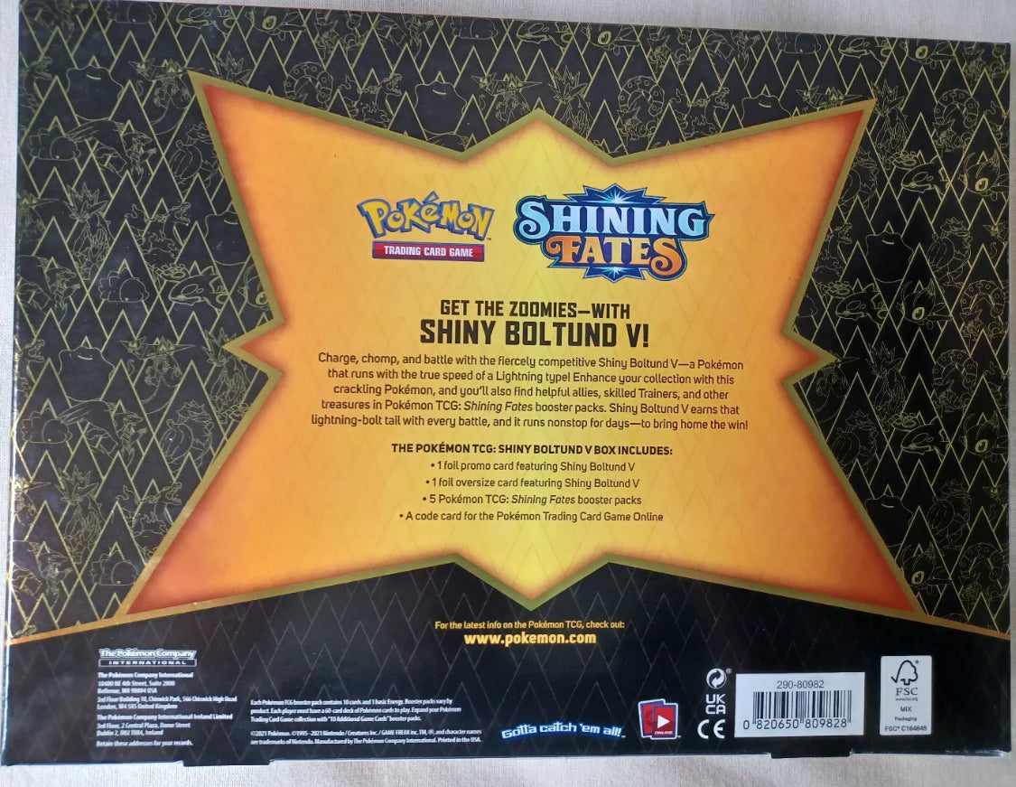 Pokemon TCG Shiny Boltund V Collection Factory Sealed