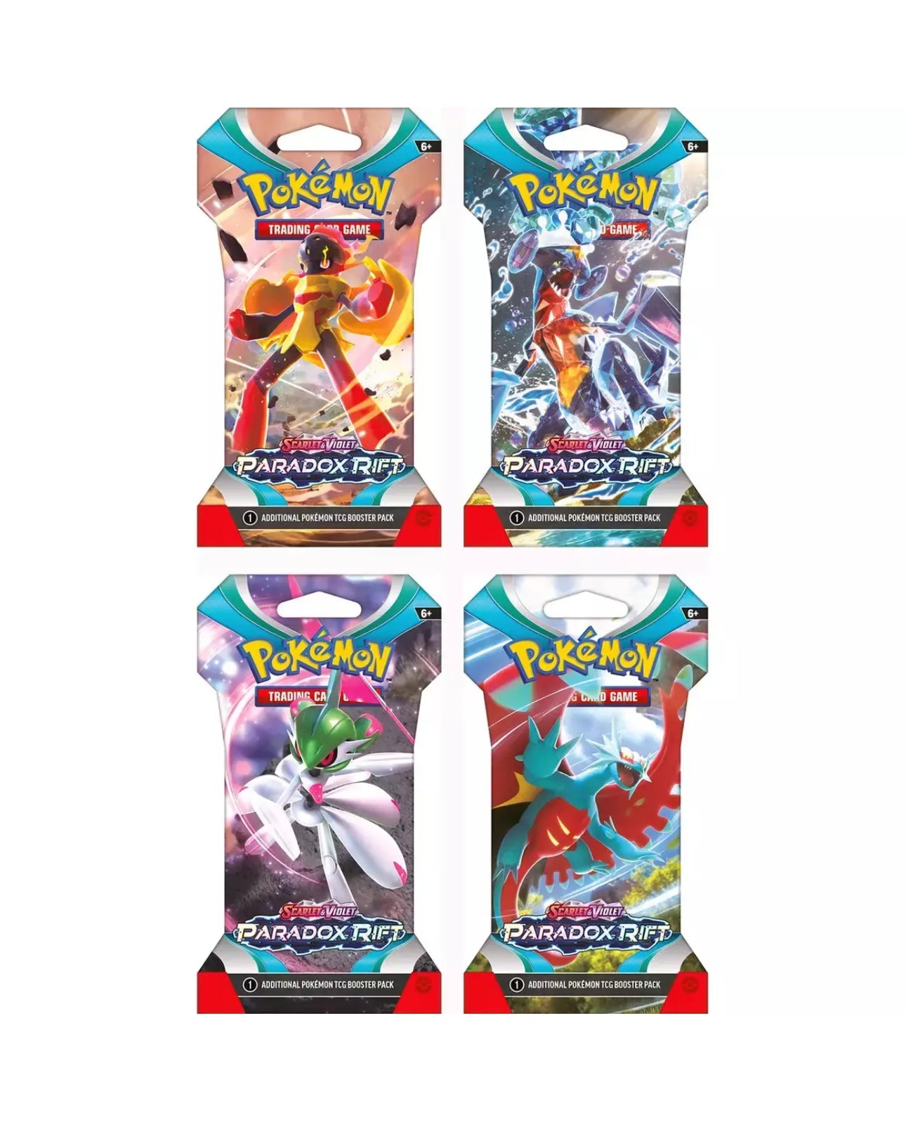 4 Pokemon Paradox Rift Sleeved Booster Pack