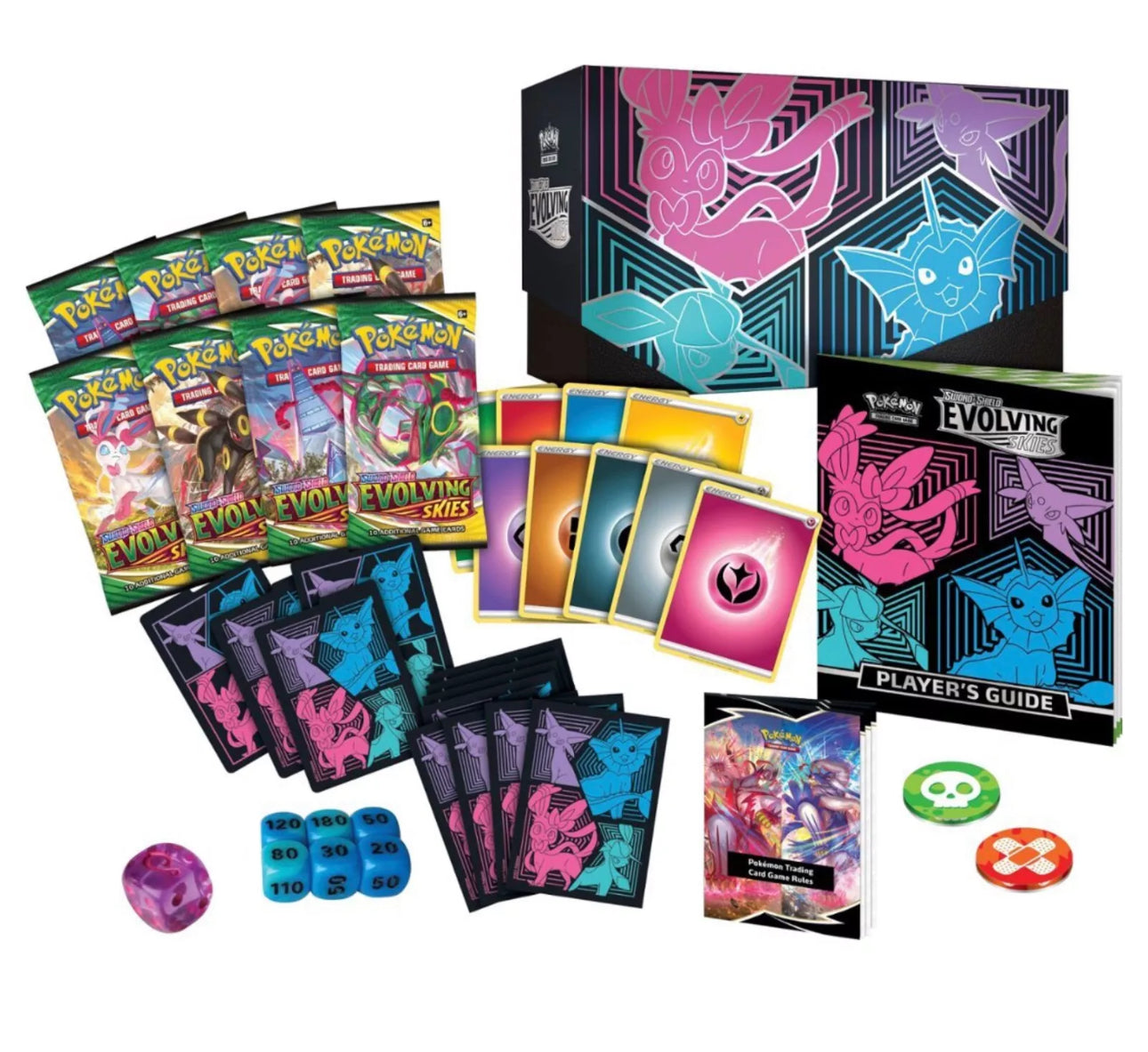 Pokemon TCG Evolving Skies Elite Trainer Box ETB Factory Sealed