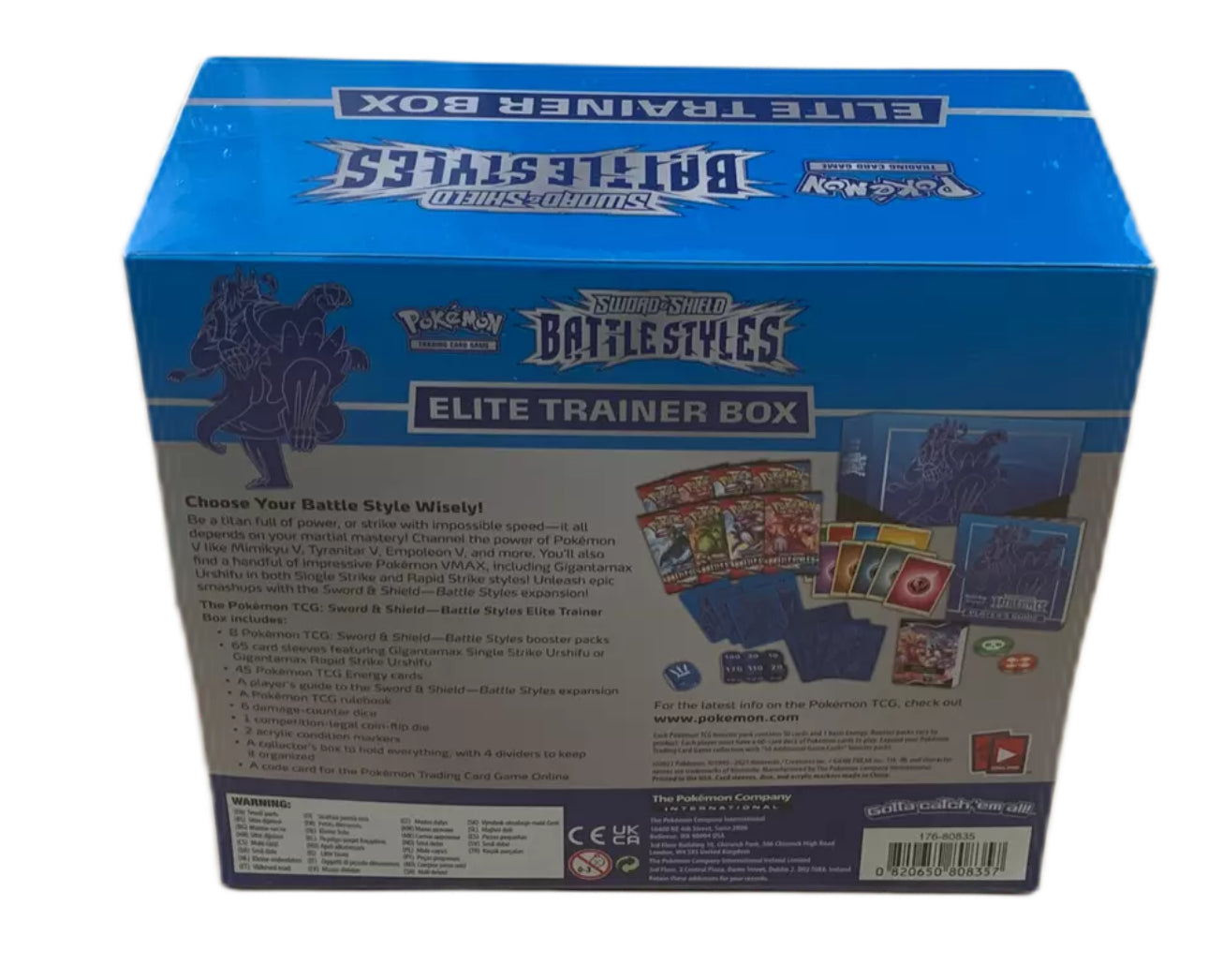 Pokemon TCG Sword & Shield Battle Styles Blue Elite Trainer Box ETB sealed samsclub exclusive