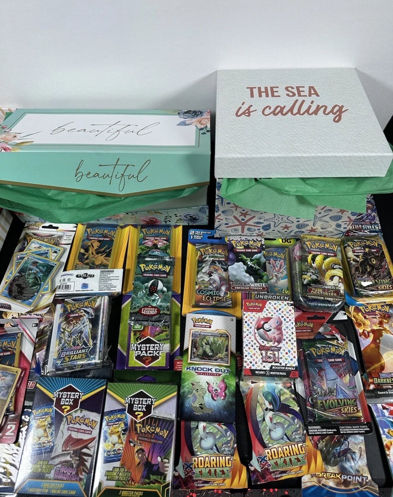 Medium Vintage/Modern Mystery Box with Singles, Packs, Boxes and More! Pokemon Philly Medium Vintage/Modern Mystery Box with Singles, Packs, Boxes and More! Pokemon Philly
