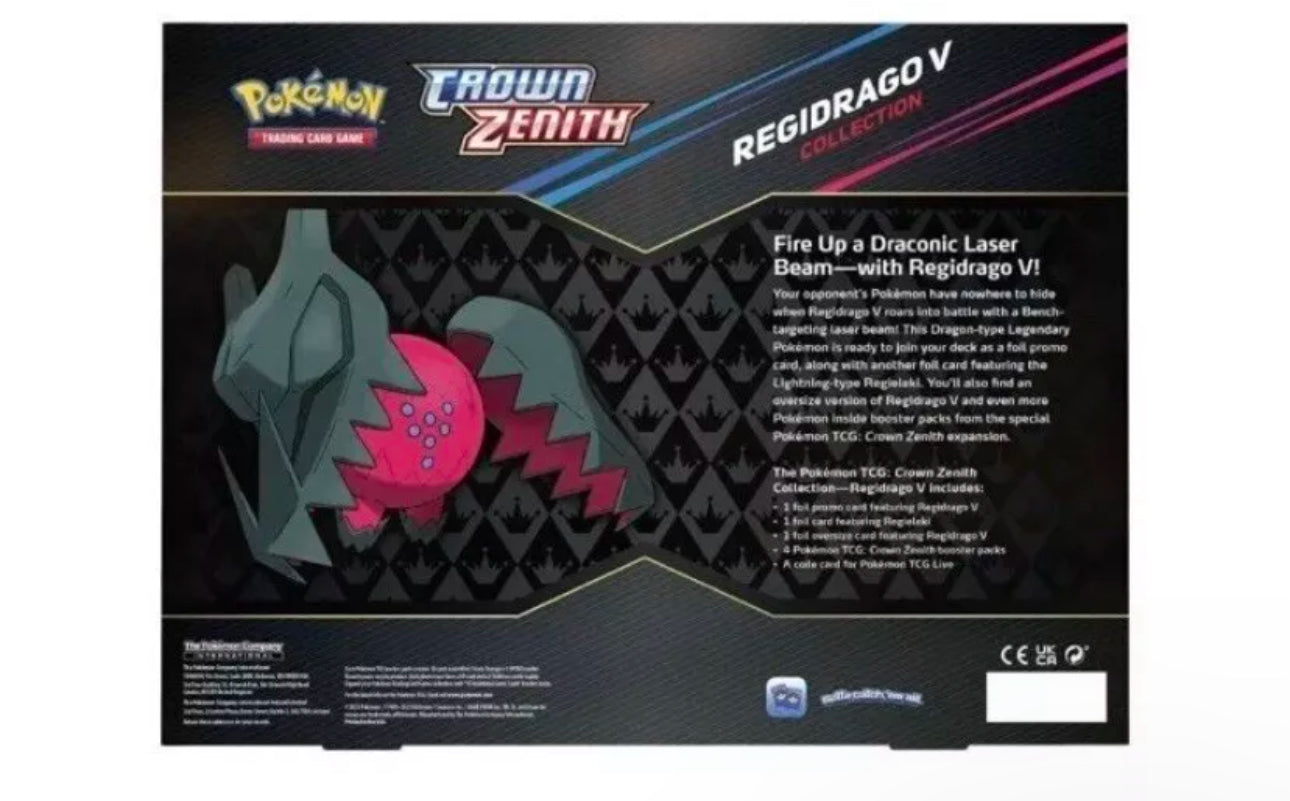 Pokmon Crown Zenith Regidrago V Collection