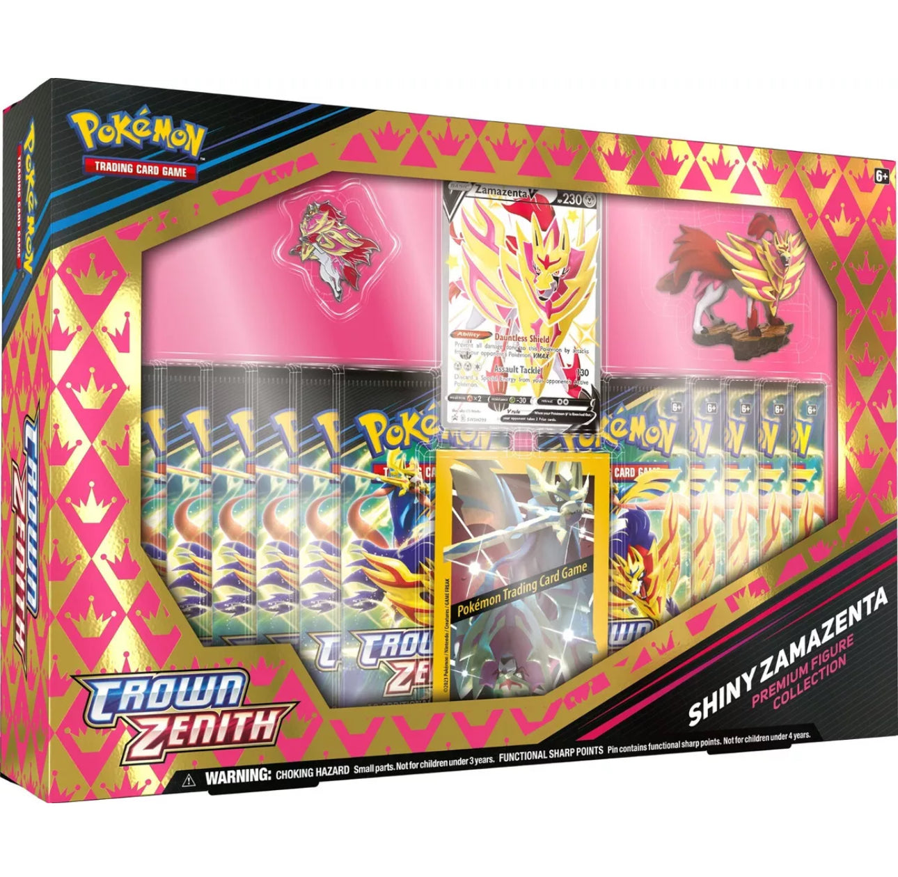 Pokemon Crown Zenith Premium Figure Collection Box | Zacian & Zamazenta