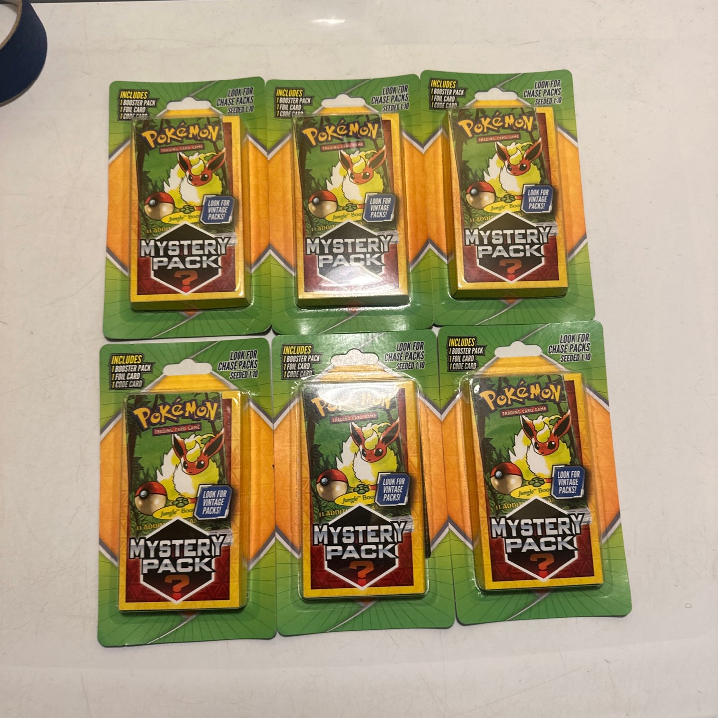 2 Packs Of Pokemon Mystery Pack Walgreens Seeded 1:10 POSSIBLE JUNGLE