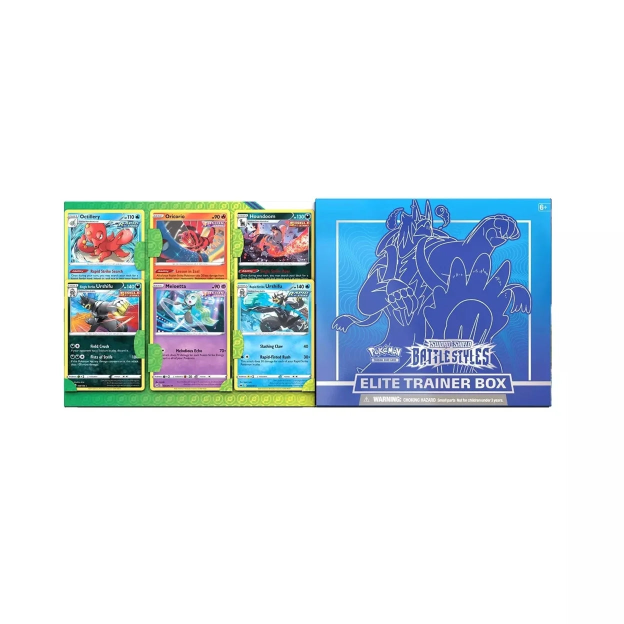 Pokemon TCG Sword & Shield Battle Styles Blue Elite Trainer Box ETB sealed samsclub exclusive