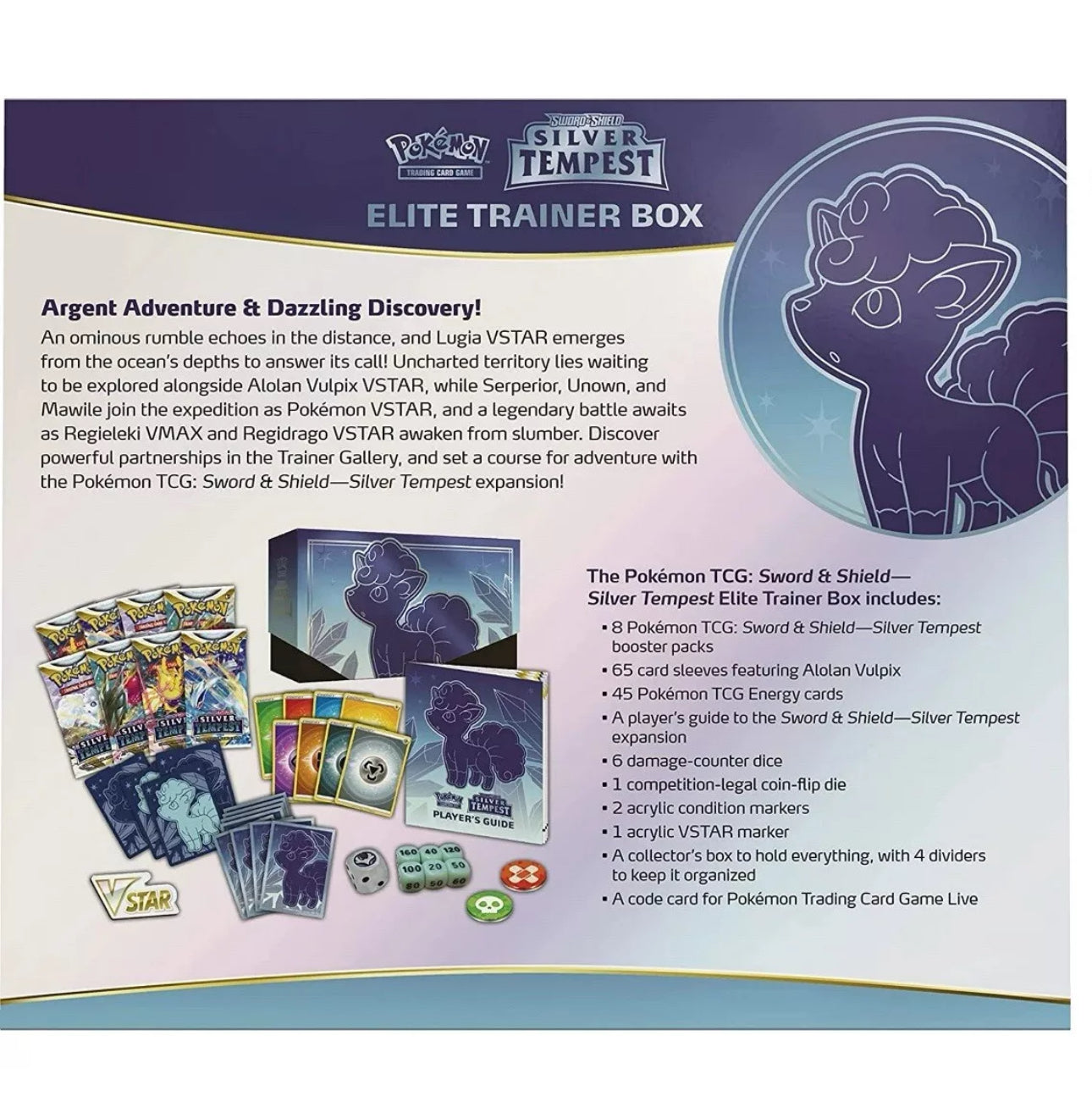 Pokemon TCG Silver Tempest Elite Trainer Box-NEW Factory Sealed