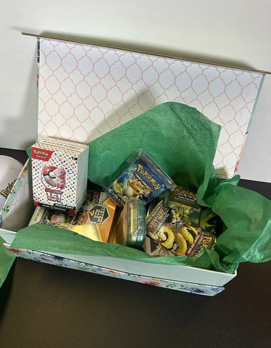 Poke Medium Vintage/Modern Mystery Box with Singles, Packs, Boxes and More!!