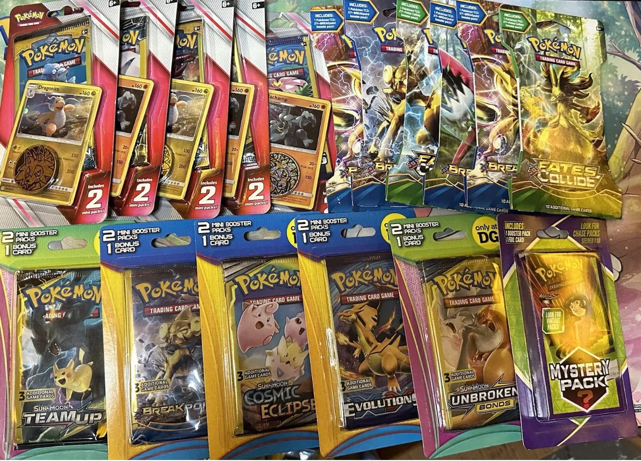Poke Medium Vintage/Modern Mystery Box with Singles, Packs, Boxes and More!!!