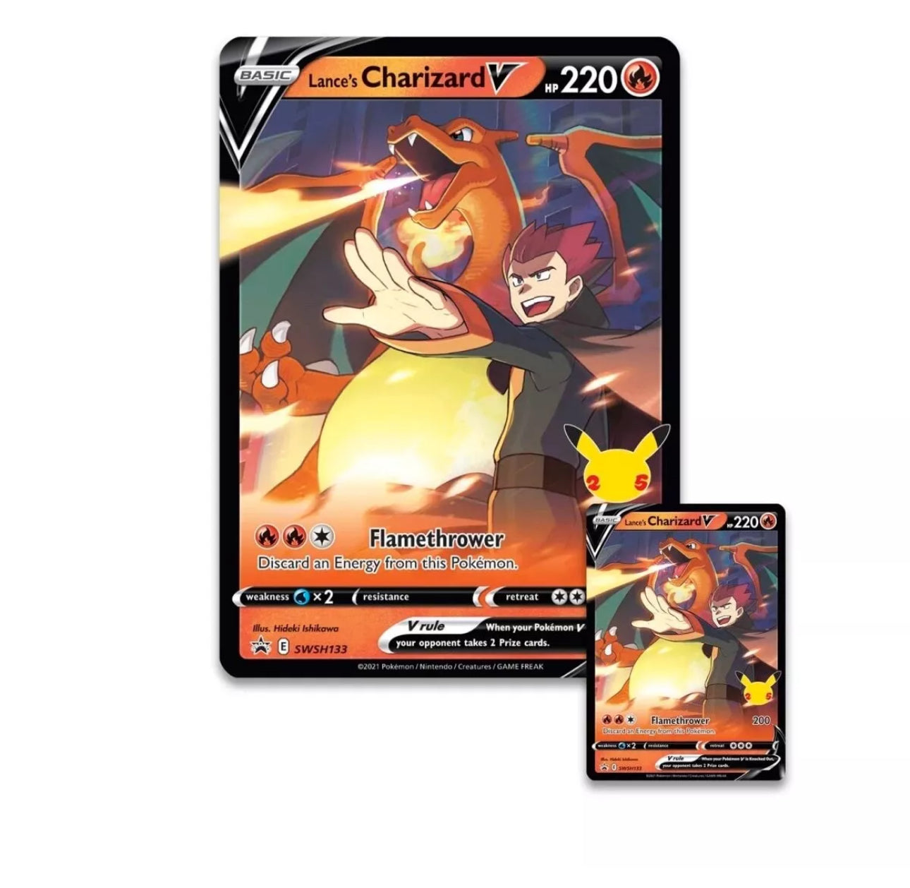 Pokémon TCG Celebrations Collection Lance's Charizard V Box