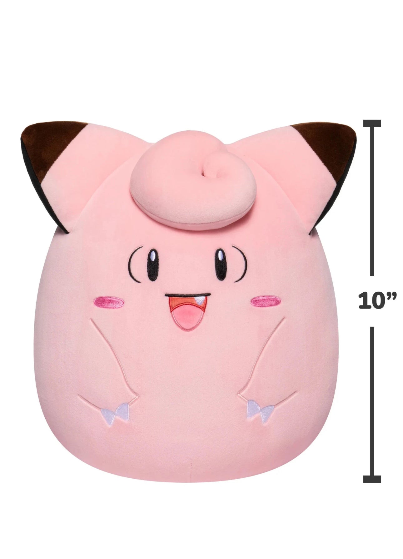 Squishmallows Pokemon 10 inch Clefairy -Ultra Soft Stuffed Plush Toy